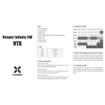 Foxeer Reaper 5W 40CH 5.8G pour Drone RC longue portée 25/500/1500/3000/5000mW 9 ~ 36V ventilateur Drones accessoires